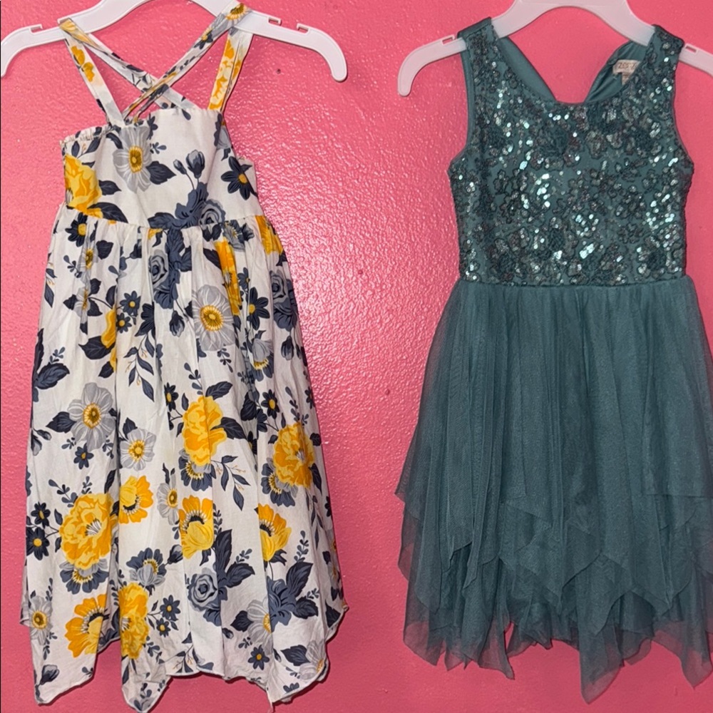 Sparkling Teal Sleeveless Dress